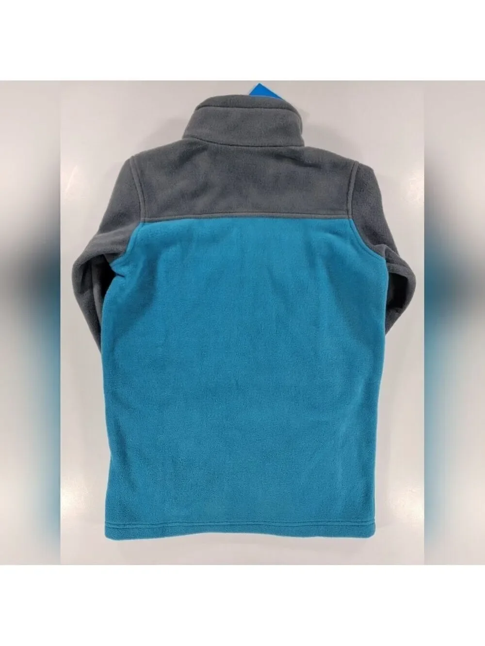 NEW Columbia Flattop Ridge Fleece Jacket Full Zip Blue Youth Large Mock Neck NWT